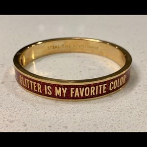 Kate Spade “Glitter Is My Favorite Color” Bangle